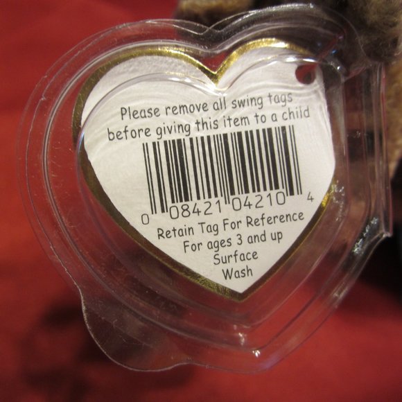 RARE VTG TY ORIGINAL BEANIE BABY "SCORCH" DRAGON 7/31/98 W/ERRORS - Picture 6 of 10